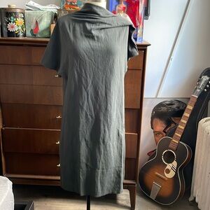 COS Asymmetric -sleeve Draped dress us size S